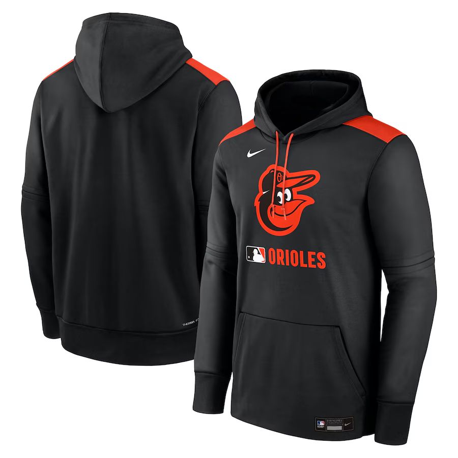 Men 2025 MLB Baltimore Orioles Black Nike hoodie style 1->kansas city royals->MLB Jersey